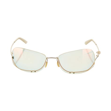 chanel rimless pearl sunglasses|Chanel sunglasses where to buy.